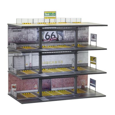 1/64 Display case 4 Layers with 20 Parking Garage for Toy Cars lot Mold, Scale diecast Display case with led Lights Collection Gifts