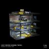 1/64 Display case 4 Layers with 20 Parking Garage for Toy Cars lot Mold, Scale diecast Display case with led Lights Collection Gifts view 4