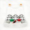 Set of 6 Metal Ptanque Balls in 72 cm/630 g, for Outdoor Play with Convenient Carrying Case! view 1