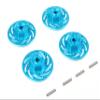 TT01 / TT02 CNC Aluminum Brake Rotor Disc Set for 1/10 RC Car TT02 TT01 Upgrade Replacement Part (Blue) view 1