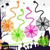 VICROIC 24 PCS Sticky Spider Web for Kids, 7.6 Inches Cobweb Sticky Hand Toys, Halloween Spider Party Favors for Goodie Bag Stuffers, Birthday, Classroom Prizes Supplies (4 Colors) view 1