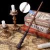 CharmFields Light Up Magic Wizard Wand with 5 Static Light Color, Rechargeable Illuminating Resin Witch Wand for Kids Collection Cosplay, with Mini Stand Display, Trunk view 2