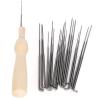 18 Needle Wool Felting Tool Kit, Wooden Handle for DIY Craft, Replacement Accessories view 3