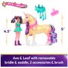 Unicorn Academy, Ava & Leaf Power of Friendship Set with Translucent Saddle & 2 Power Accessories, Dolls & Unicorn Toys for Girls Ages 4 and up view 2