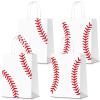 16 PCS Baseball Party Decorations with Handle Baseball Paper Bags Baseball Treat Snacks Bags Baseball Gift Bags Baseball Theme Party Decorations Baseball Party Bags for Kids Birthday Party Supplies view 1