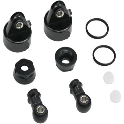 for HR Aluminum Shock Damper Caps and Rod End for 1/7 for Tra-xxas for UDR(Black)