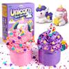 Waybla 2 Pack Butter Slime Kit for Kids with Glitter, Unicorn Figurines, Rainbow & Star Accessories  DIY Slime Toy Gift for Girls & Boys, Party Favors, Stocking Stuffers, Easter Basket Stuffers view 1