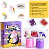 Waybla 2 Pack Butter Slime Kit for Kids with Glitter, Unicorn Figurines, Rainbow & Star Accessories  DIY Slime Toy Gift for Girls & Boys, Party Favors, Stocking Stuffers, Easter Basket Stuffers view 2