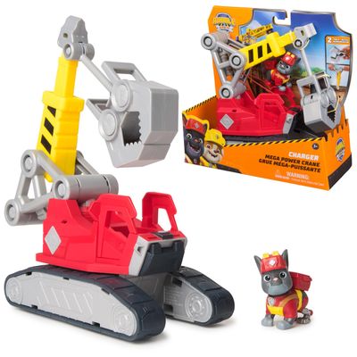 Ruben & Compagnie Powerful Charlie Crane Collectable Paw Patrol Car Figurine Cartoon Adventures Constructions Paw Patrol Toy Children's Car Children's Toy for Children Aged 3 Years and