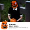 1pc Light-Emitting Pumpkin Mask Ghost Mask Party Cosplay Mask Decorative Mask Halloween Demon Masks Mask Halloween Mask Novel Pumpkin Mask Spooky Cosplay Supply Orange Plastic/1004 view 4