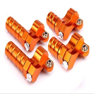 for King for Motor Aluminum Reservoir Piggy Back Shock Caps Fits for HPI for Baja 5B 5T(Orange)