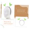 3pcs Ladybug Headband Funny Headbands Grass Headband Birthday Party Headband Plant Headband Bean Sprout Hair Clip Hair Hoop Animal Headband Non-Woven Fabric Green/1060 view 3