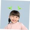 3pcs Ladybug Headband Funny Headbands Grass Headband Birthday Party Headband Plant Headband Bean Sprout Hair Clip Hair Hoop Animal Headband Non-Woven Fabric Green/1060 view 4
