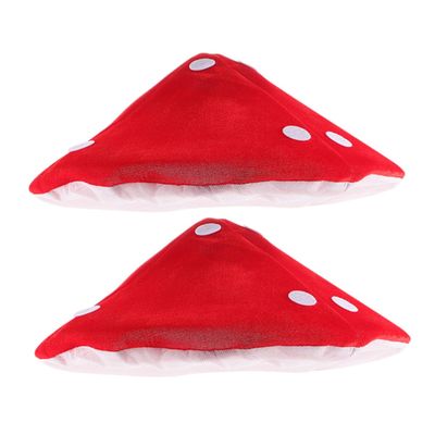 2pcs Mushroom Hat Kids Hat Whimsical Party Hat Children Hat Adorable Cosplay Costume Cap for Halloween Dress-up Parties and Festival/1043