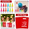 110 Pcs Bowling Party Favors, Bowling Party Favors Bags Temporary Tattoos Slap Bracelets Keychains Stickers Ballpoint Pen for Bowling Birthday Party Decorations Gifts for Kids Classroom Rewards view 3