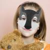 3pcs Animal Mask Dress up Costumes Masks Animal Formkids Costume Wolf Felt Mask Funny Mask Halloween Wolf Cosplay Mask Costume Face Mask Dog Mask Grey/999 view 4