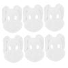 Alasum 6pcs Diyt Bunny Mask Masquerade Accessories Masks for White DIY Mask DIY Masks Party Mask Rabbit Face Covers Cosplay Masks Kid Mask Cartoon Face Masks DIY White Masks Pulp/1018 view 1