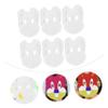 Alasum 6pcs Diyt Bunny Mask Masquerade Accessories Masks for White DIY Mask DIY Masks Party Mask Rabbit Face Covers Cosplay Masks Kid Mask Cartoon Face Masks DIY White Masks Pulp/1018 view 2