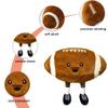 11inch Football Plush Toys,Rugby Stuffed Sports Balls Toy,with feet Creative Soccer Doll,Cute Fun Soft Plush Ball,Plush Stuffed Spherical Soft Toys Sports Throw Pillow Cushion Kids Gift (Rugby) view 2