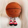 13.7inch Football Plush Toys,Rugby Stuffed Sports Balls Toy,with feet Creative Soccer Doll,Cute Fun Soft Plush Ball,Plush Stuffed Spherical Soft Toys Sports Throw Pillow Cushion Kids Gift (Basketball) view 3