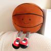 13.7inch Football Plush Toys,Rugby Stuffed Sports Balls Toy,with feet Creative Soccer Doll,Cute Fun Soft Plush Ball,Plush Stuffed Spherical Soft Toys Sports Throw Pillow Cushion Kids Gift (Basketball) view 4