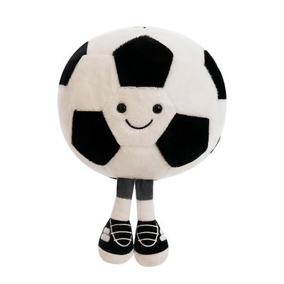 13.7inch Football Plush Toys,Rugby Stuffed Sports Balls Toy,with feet Creative Soccer Doll,Cute Fun Soft Plush Ball,Plush Stuffed Spherical Soft Toys Sports Throw Pillow Cushion Kids Gift (Football)