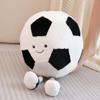 13.7inch Football Plush Toys,Rugby Stuffed Sports Balls Toy,with feet Creative Soccer Doll,Cute Fun Soft Plush Ball,Plush Stuffed Spherical Soft Toys Sports Throw Pillow Cushion Kids Gift (Football) view 3