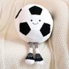 13.7inch Football Plush Toys,Rugby Stuffed Sports Balls Toy,with feet Creative Soccer Doll,Cute Fun Soft Plush Ball,Plush Stuffed Spherical Soft Toys Sports Throw Pillow Cushion Kids Gift (Football) view 4