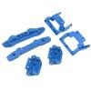 1/18 RC Front Rear Bumpers, Aluminum Alloy Bumper Plates, Anodized, Easy to Install, Suitable for Latrax Teton, RC 1/18 Front Rear Bumpers (Blue) view 4