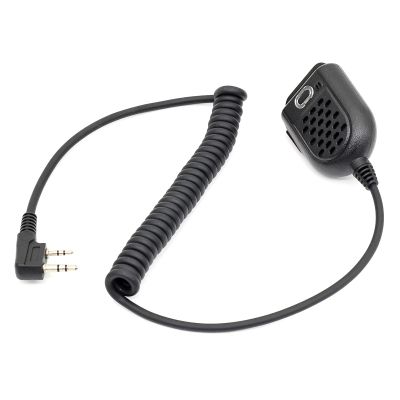 Argzm 2Pin Speakers Microphone with Headphone Port for UV5R 888S Private Communications Security Personnel Construction Worker