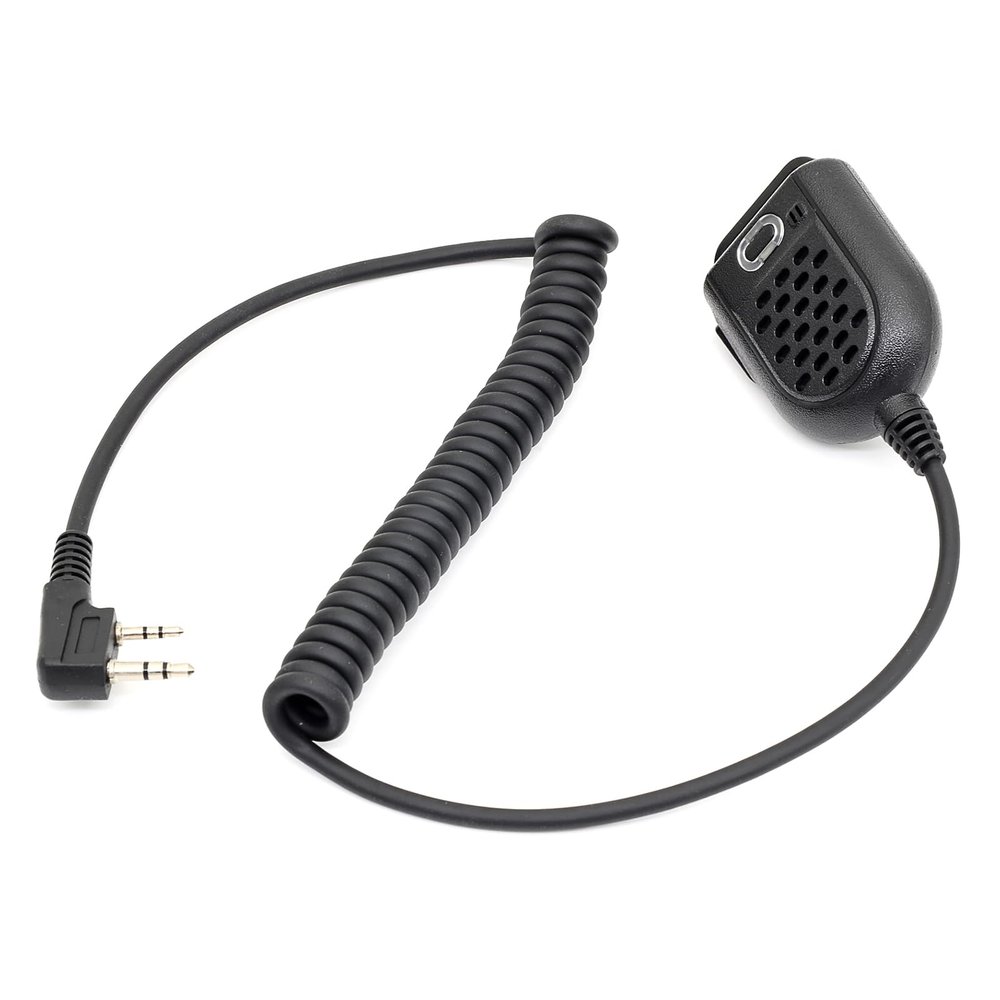 Argzm 2Pin Speakers Microphone with Headphone Port for UV5R 888S Private Communications Security Personnel Construction Worker