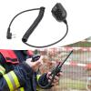 Argzm 2Pin Speakers Microphone with Headphone Port for UV5R 888S Private Communications Security Personnel Construction Worker view 2