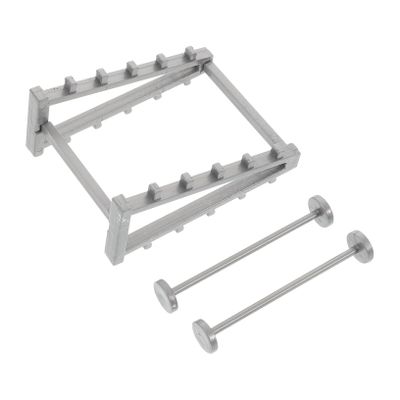 Alasum Miniature Fitness Equipment Model Barbell Rack Realistic Dollhouse Gym Accessory for Unique Office Decor Fun Desk Accessory for Fitness Enthusiasts Compact Design for Spaces