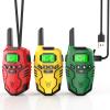 Inspireyes Walkie Talkies Toys for Kids Rechargeable, Long Range 2 Way Radio, Outdoor Beach Camping Road Trip Role Play Toys for 3 4 5 8-12 Year Old Boys Birthday Xmas Gift for Kids, 3 Pack view 1