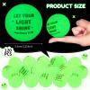 Seenelling 24 Pcs Christian Glow in The Dark Bouncy Balls Easter Jesus Bible Verse Rubber High Bouncing Balls Christian Party Favor Religious Classroom Gifts (Bible, Green) view 2