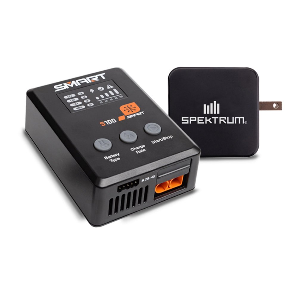 Spektrum Accessories S100 1x100W USB-C Smart Charger 65W USB-C GaN Power Supply Combo SPMXC2090P