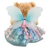Floral Butterfly Dress with Wings 1418 Inch Plush Bear Clothes Outfit for Stuffed Animal Doll Accessories Costume Dress Up view 3