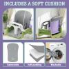 2 in 1 Toddler Swing & Baby Jumper, Foldable Baby Bouncer with Soft Cushion, Foldable Indoor & Outdoor Use, Easy to Install & Store Swing Sets for Backyard Play (Purple) view 2