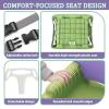 2 in 1 Toddler Swing & Baby Jumper, Foldable Baby Bouncer with Soft Cushion, Foldable Indoor & Outdoor Use, Easy to Install & Store Swing Sets for Backyard Play (Purple) view 4