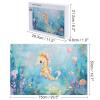 1000 Piece Adult and Youth Colorful Animals Puzzles Watercolor Seahorse Animal Fun and Challenging Animals Themed Puzzles Great Gift for Family and Friends Dimensions view 2