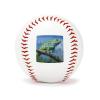 BVNMT Leather Green Lizard Printed Baseball Suitable for Children and Teenagers of All Ages Graduation Birthday 2.8 * 2.8 in view 1
