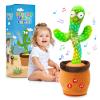 Qularlans Dancing Talking Cactus Toy for Valentine's Gifts, Interactive Funny Baby Toys for Infants 6-18 Months, Mimicking Singing Repeating Light Up Toy for Toddler 1 2 3 Year Old Boys Girls view 1