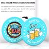 200 Custom Poker Chips, Drink Token Chips Personalized Your Own Logo, Image and Text, Double Sided Full Color Printing Custom Tokens for Bar, Party, Business Cards and Promotions (Light Blue) view 3