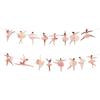 2pcs Ballet Dancer Banners, Pink Ballerina Party Decorations Ballet Girl Dancing Garland Hanging Ballet Themed Birthday Decorations Bunting Supplies for Wedding Baby Shower view 1