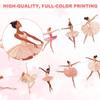 2pcs Ballet Dancer Banners, Pink Ballerina Party Decorations Ballet Girl Dancing Garland Hanging Ballet Themed Birthday Decorations Bunting Supplies for Wedding Baby Shower view 3