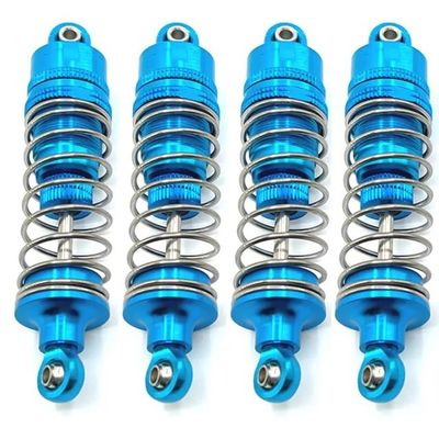 WLtoys 1/10 104016 104018 RC Car Parts, Metal Upgrade and Modification, Hydraulic External Spring Shock Absorber(Sky Blue)