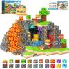 100PCS Magnetic Blocks Building Toys, STEM Learning Sensory Toys for Kids Age 3-5 4-8 5-7 8-12, Gem Cave Adventure Mine Magnet World Craft, Christmas Game Gift for for 3+ Years Old Boys Girls(0.8") view 1