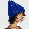 Aurgiarme Unisex Skull Hat for Teens Girls Boys Hip Hop Photo Props Knitted Winter Hat Rhinestones Costume Props Skull Off-White view 4