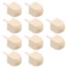 VOSAREA 10pcs Unfinished Dreidels for Hanukkah Blank Natural Tops for Crafts Family Party Supplies and Educational Fun Paint Your Own Dreidel Projects view 1