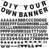 131 PCS Custom Banner Glitter DIY Letter Banners Personalized Banner for Birthday Congratulations Wedding Party Black 5-inch view 1